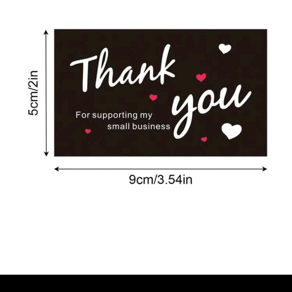 Black Thank Cards 30 - Picture 2 of 2
